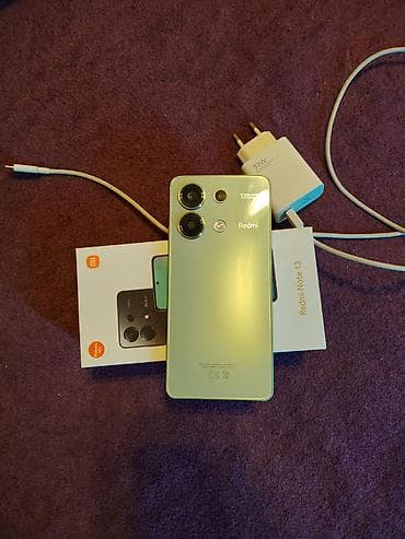 işlənmiş telefonlar: Redmi Note 13, 128 GB, rəng - Yaşıl, Zəmanət — 3