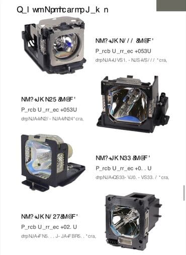 powerful tv: Məhsul: Proyektor lampaları və lampalı modul blokları Təsvir: - — 21