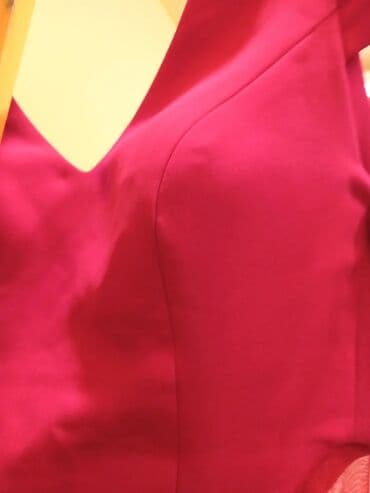 semqa baliq: Xanım üçün qırmızı rəngli, uzun ziyafət paltarı. Viol firması. 36/38 — 5