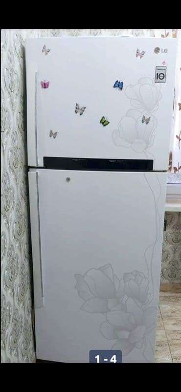 midea az: İşlənmiş 2 qapılı LG Soyuducu Satılır, rəng - Ağ, Təkərli — 1