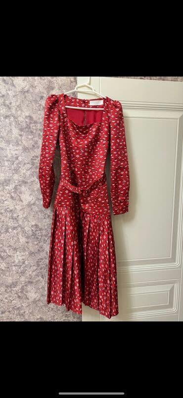 qirmizi don modelleri: Ziyafət donu, Midi, Adl, S — 3