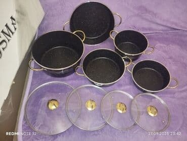 xonça şəkli çəkmək: 3 lt 10 32 sm derin tava 20m qapağı hər ikisinə geden dest ucuz — 3