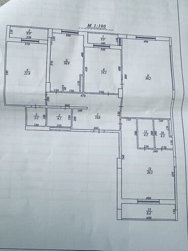 dostluq mtk: Yasamal, 4 otaqlı, Yeni tikili, m. Elmlər Akademiyası, 174 kv. m — 12