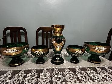 allah sekilleri yukle: Böyük dekorativ şüşə dəst - Tərkibi: 5 hissədən ibarət masaüstü dekor — 1