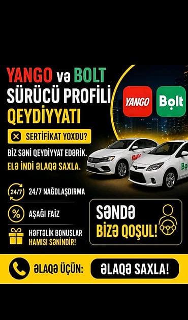 ozəl surucu: Taksi sürücüsü tələb olunur, Gündəlik ödəniş, Təcrübəsiz — 1