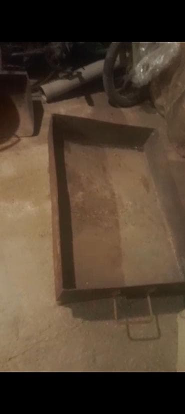 Manqallar, qrillər, barbekyu: Dəmir manqal/köz qabı - Material: qalın metaldan qaynaqla yığılmış — 1