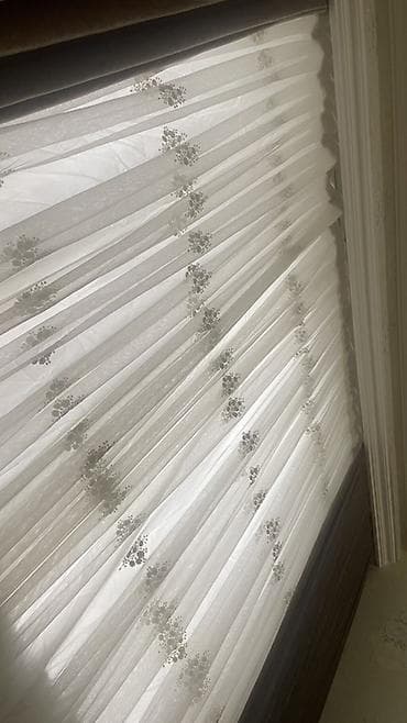 jaluzler: Tül və qaraout pərdə dəsti - Tərkib: İkiqat sistem – içlik tül və üst — 3