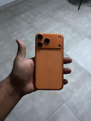 ayfon kreditle: IPhone 17 Pro, 128 GB, Narıncı, Barmaq izi, Face ID — 1