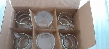 stəkan altlığı: Stəkanlar, rəng - Ağ, Şüşə, 6 ədədli dəst, Türkiyə — 4