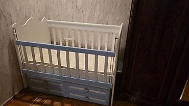 Beşiklər: Oğlan və qız üçün, Yeni, Dördbucaq, Beşik, Matras ilə, Yellənmə mexanizmsiz — 1