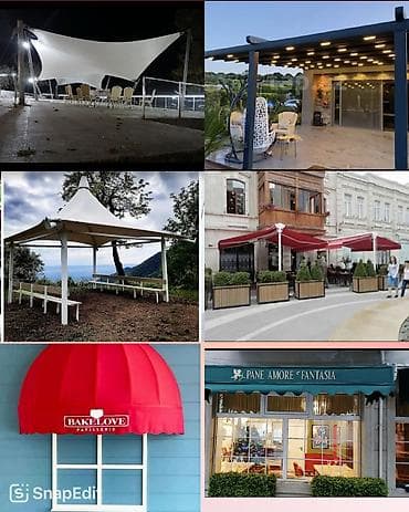 turk soba: Markiz, tent və günbəz kölgə sistemləri – layihələndirmə və quraşdırma — 1