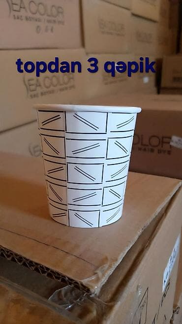 Kardon stəkan Qiymət endi 100ədəd 4₼ Kağız Karton Bardak Kardon