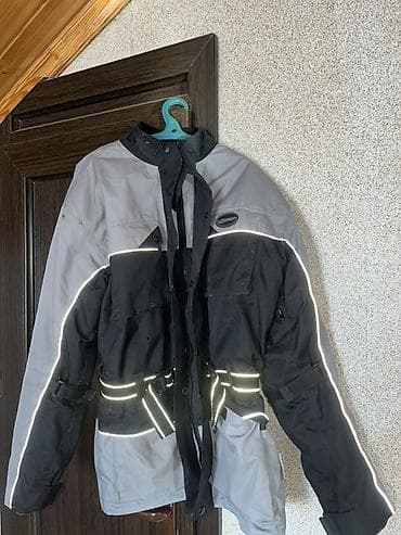 09 mator: Motosiklet üçün qoruyucu gödəkçə - Rəng: boz-qara, M razmerdi. dirsek — 1