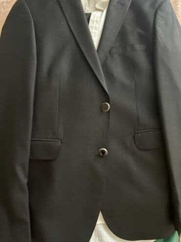 kisi pencekleri: Kişi kostyum dəstləri 1) Qara smokin pencək - Parlaq atlas şal yaxa - — 3