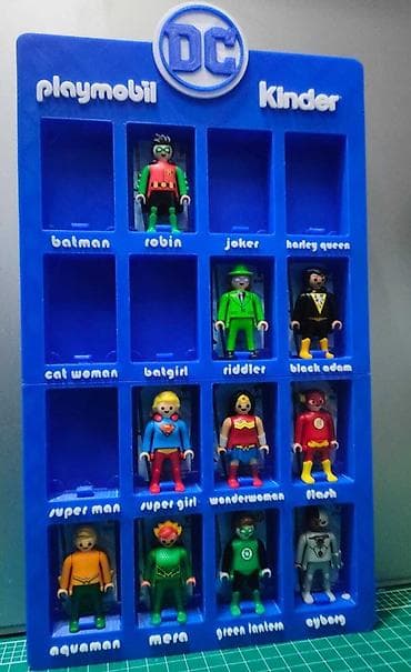 Restoran, kafe avadanlığı: Playmobil x DC Kinder kolleksiya stendi — 1