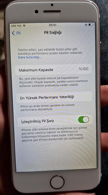 iphone ekra: IPhone 7, Rose Gold, Barmaq izi — 4