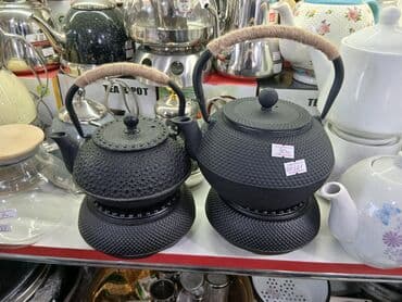 сушилка для посуды: Yeni ve keyfiyyetli çuqun çaynikler,altligi ile birge 40 azntutumu — 4
