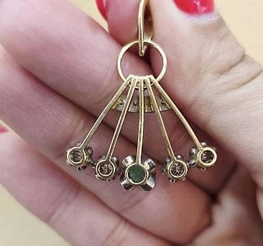 Şəxsi əşyalar: Kulon, Sarı qızıl, 750 Əyar, Brilyant, 1.51-2.00 Karat, 7 g — 5