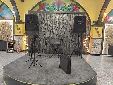 ses ucaldan: Səhnə üçün tam səs gücləndirmə sistemi – SoundTech Tərkib: - 2 ədəd — 1