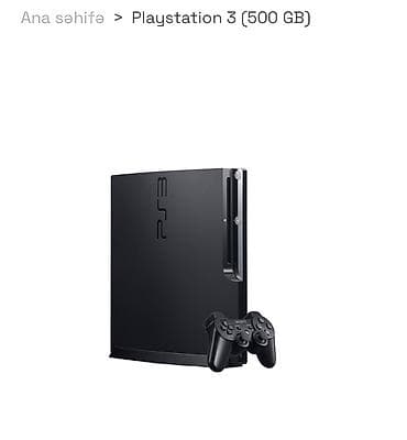 PlayStation 3 (500 GB) oyun konsolu Icinde 8 oyun var iki pult butun