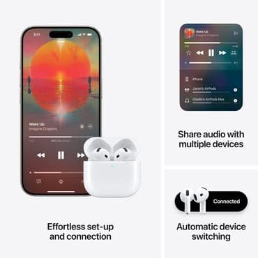 airpods 2 ikinci el: İşlənmiş Simsiz (Bluetooth) Qulaqcıqlar, Apple, rəng - Ağ — 4