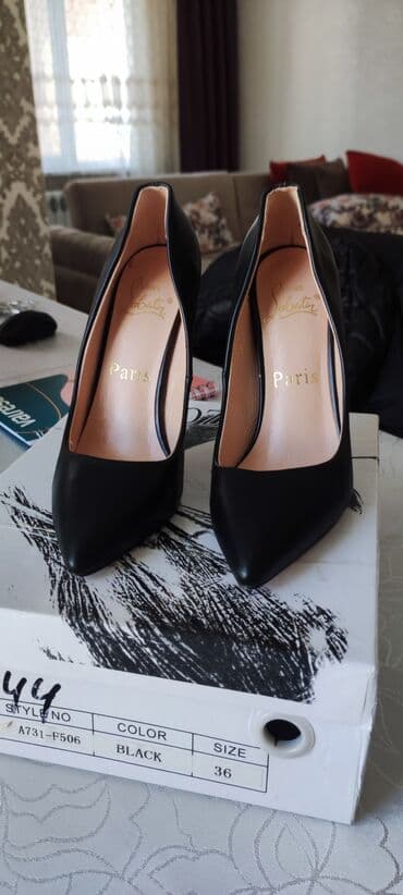 tangetka ayaqqabi modelleri: Tuflilər, Ölçü: 36, rəng - Qara, İşlənmiş — 2