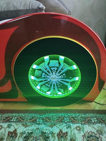 Uşaq maşın formalı çarpayı – qırmızı “Ferrari” dizaynı - Korpus — 4