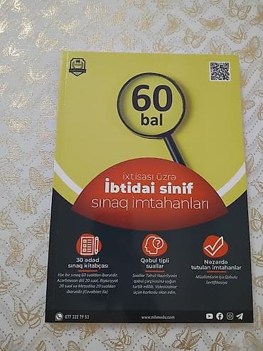 Məhsul: “60 bal” ixtisas üzrə sınaq imtahanları kitabçaları Təsvir: -