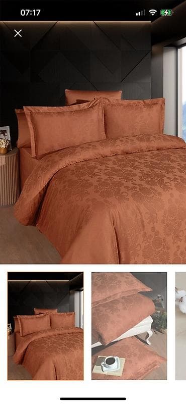 Süni güllər: İki nəfərlik Anti-allergen Satin Yorgan üzü — 1