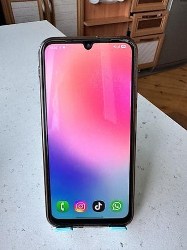 telefon iphone 6 plus: Samsung Galaxy A24 4G, 128 GB, rəng - Qara, Sensor, Barmaq izi, İki sim kartlı — 1