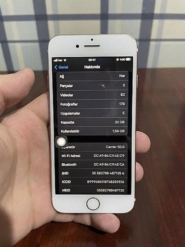 iphone 15 pro: IPhone 7, 32 GB, Rose Gold, Barmaq izi — 2