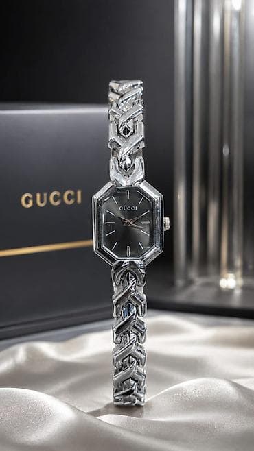 swatch saati: GUCCI qadın qol saatı – zərif zəncirvari qolbaq dizaynı və — 7