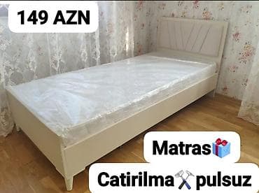 qatlanan carpayilar: Yeni, Təknəfərlik çarpayı, Bazalı, Matras ilə, Siyirməsiz, Azərbaycan — 9