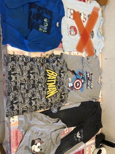 детская школьная одежда: 5-7 yasha geyimler,yaxshi veziyyetde,hem shalvar hem koynekler — 12