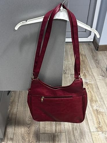 rm butik instagram: Qadın çantası – tünd bordo rəng Tezedi - Material: dəriyəoxşar (süni — 2