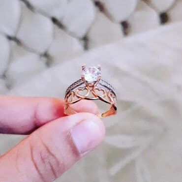 qaş sabitləyici: Toy, Üzük, Sarı qızıl, 585 Əyar — 2