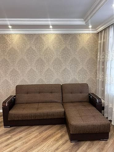 divan: Künc divan, İşlənmiş, Bazalı, Parça — 1