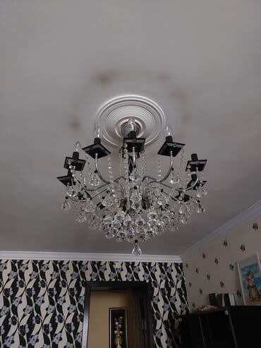 чешская люстра: Çılçıraq, 10 və daha çox lampa, Xrustal — 2