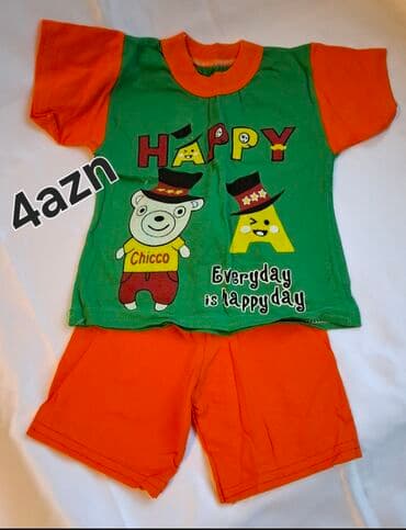 Uşaq geyimləri dəsti və köynək 1) İki hissəli dəst: - Yaş qrupuna — 1