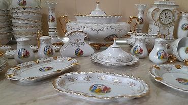 versace servis: Nahar dəsti, Keramika, 12 nəfərlik, Yaponiya — 5