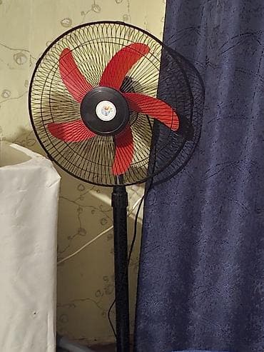 Döşəmə tipli elektrik ventilyatoru - 5 qanadlı, iri diametrli başlıq