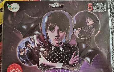 Məhsul: Halloween temalı bəzək dəsti Wednesday (Венсдей шары)Декор -