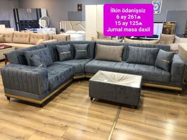 tək divan: Yeni, Künc divan, Qonaq otağı üçün, Açılan — 3