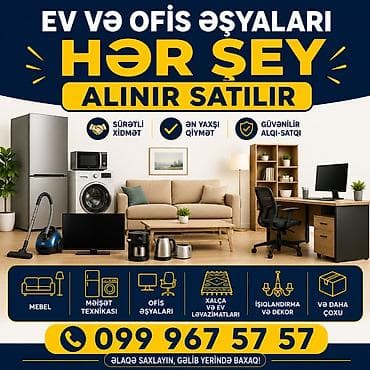 Ev və ofis əşyalarının alqı-satqı xidməti - Mebel: divan, kreslo lalafo.az -da Ev və ofis əşyalarının alqı-satqı xidməti - Mebel: divan, kreslo