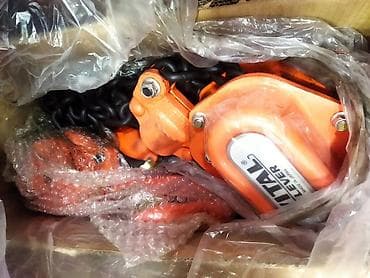 Mexaniki əl alətləri: Tal ruçqalı( 750 kq lıq_ 130 man) (1.5 ton_ 185man)(3 tonluq 240 man) — 4