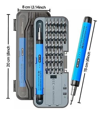 ağcaqanad toru: Elektrik mini tornavida dəsti – USB ilə doldurulan, çoxbaşlı, portativ — 1