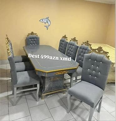 Qonaq otağı üçün, Yeni, Açılmayan, Oval masa, 6 stul lalafo.az -da Qonaq otağı üçün, Yeni, Açılmayan, Oval masa, 6 stul