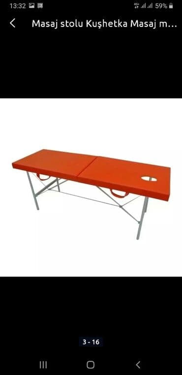 yastiq uzu: Yeni, Masaj kuşetkası, Qatlanmayan, rəng - Ağ — 12