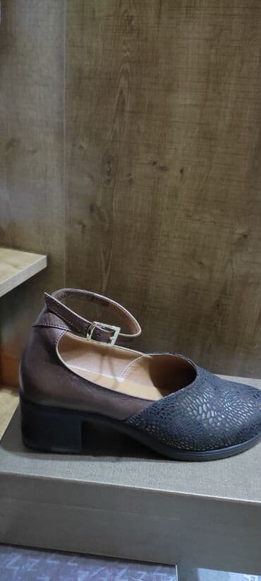 4xl nece razmerdi: Tuflilər, Ölçü: 39, rəng - Qəhvəyi, İşlənmiş — 2