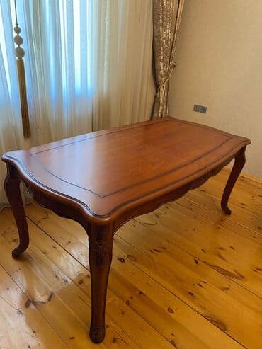 lipa agaci: Qonaq masası, Yeni, Açılan, Taxta, Dördbucaq masa — 3